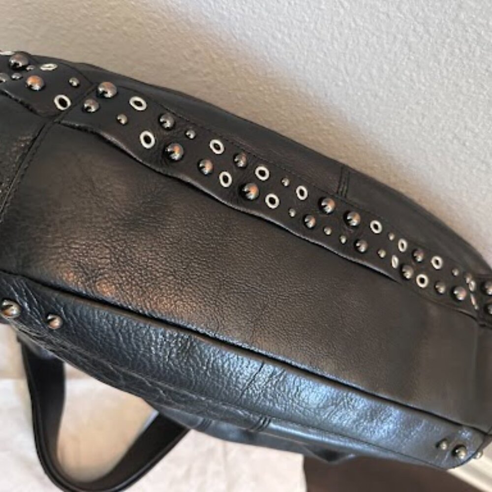 Vintage Karen Millen Large black leather Hobo Bag - Picture 6 of 7